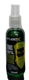 Tonico 18% Trinoxidil Studio X 120 ml